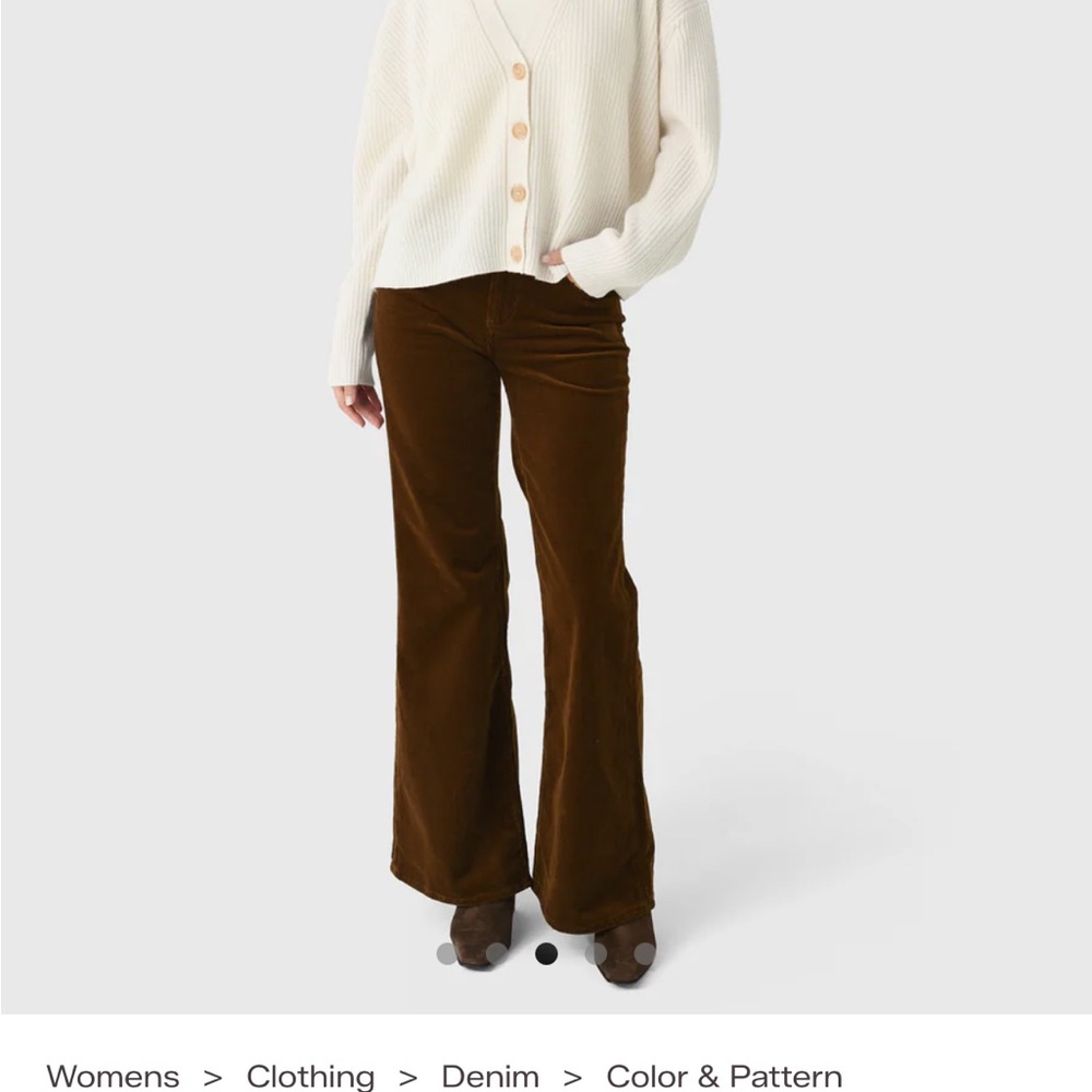 Citizens Of Humanity Kimberly Chocolate Corduroy Flare Pants